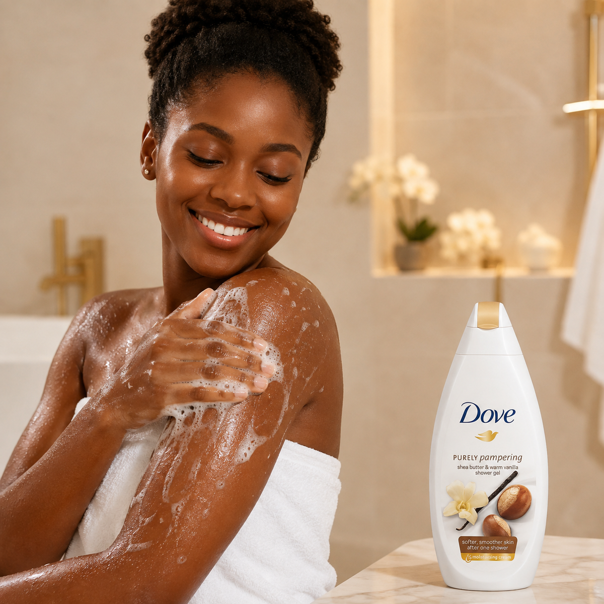Gel Douche Hydratant Dove Purely Pampering Karité & Vanille — 750 ml