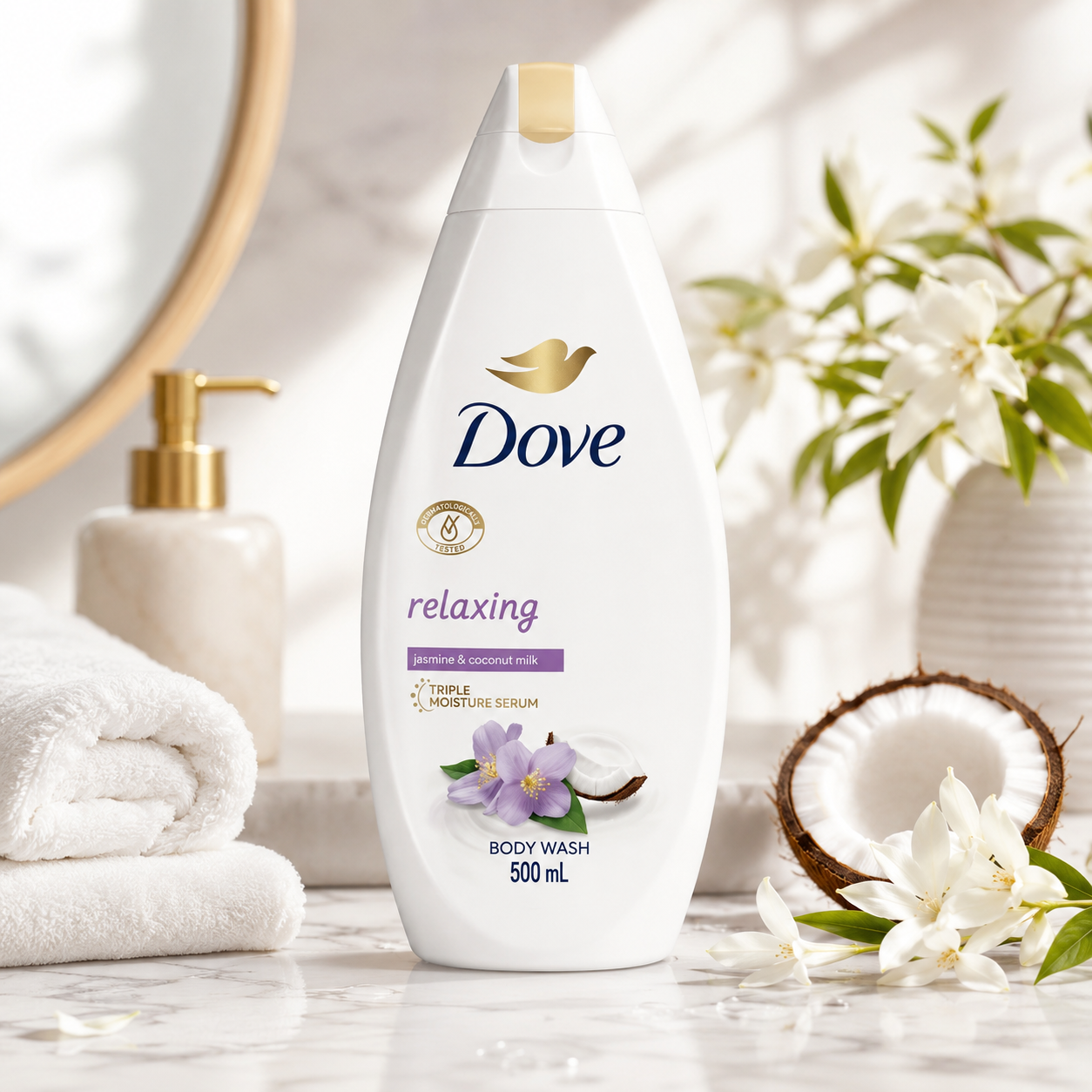 Gel Douche Hydratant Dove Coconut Milk & Jasmine Petals — 500 ml