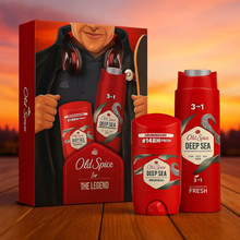 Charger l&#39;image dans la galerie, Coffret cadeau Old Spice Deep Sea Deo Stick 50 ml + Gel douche 250 ml OLD SPICE
