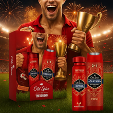 Charger l&#39;image dans la galerie, Coffret cadeau déodorant old spice et gel douche Old Spice Captain OLD SPICE
