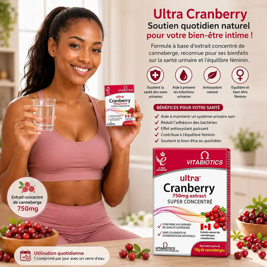 Complément Cranberry Vitabiotics Ultra Super Strength — 30 comprimés