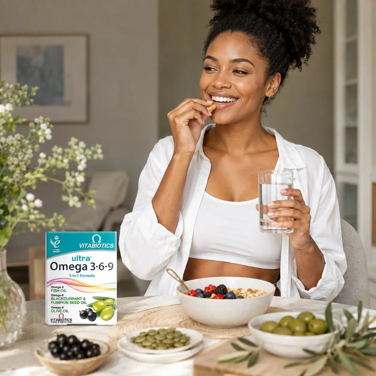 Complément Oméga 3-6-9 Vitabiotics Ultra — 60 capsules