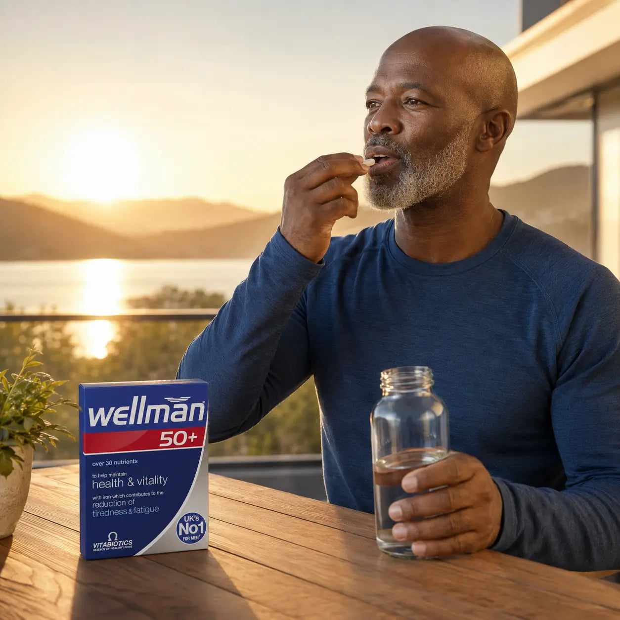 Complément multivitaminé Vitabiotics Wellman 50+ homme — 30 comprimés