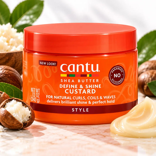 Crème Cantu Define & Shine Custard Boucles 340 g