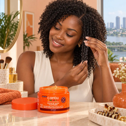 Crème Cantu Define & Shine Custard Boucles 340 g