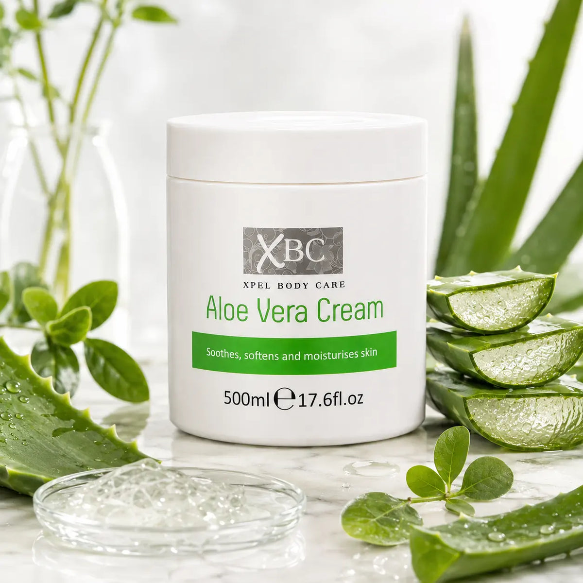 Crème corps aloe vera XBC adoucissante & hydratante — 500 ml