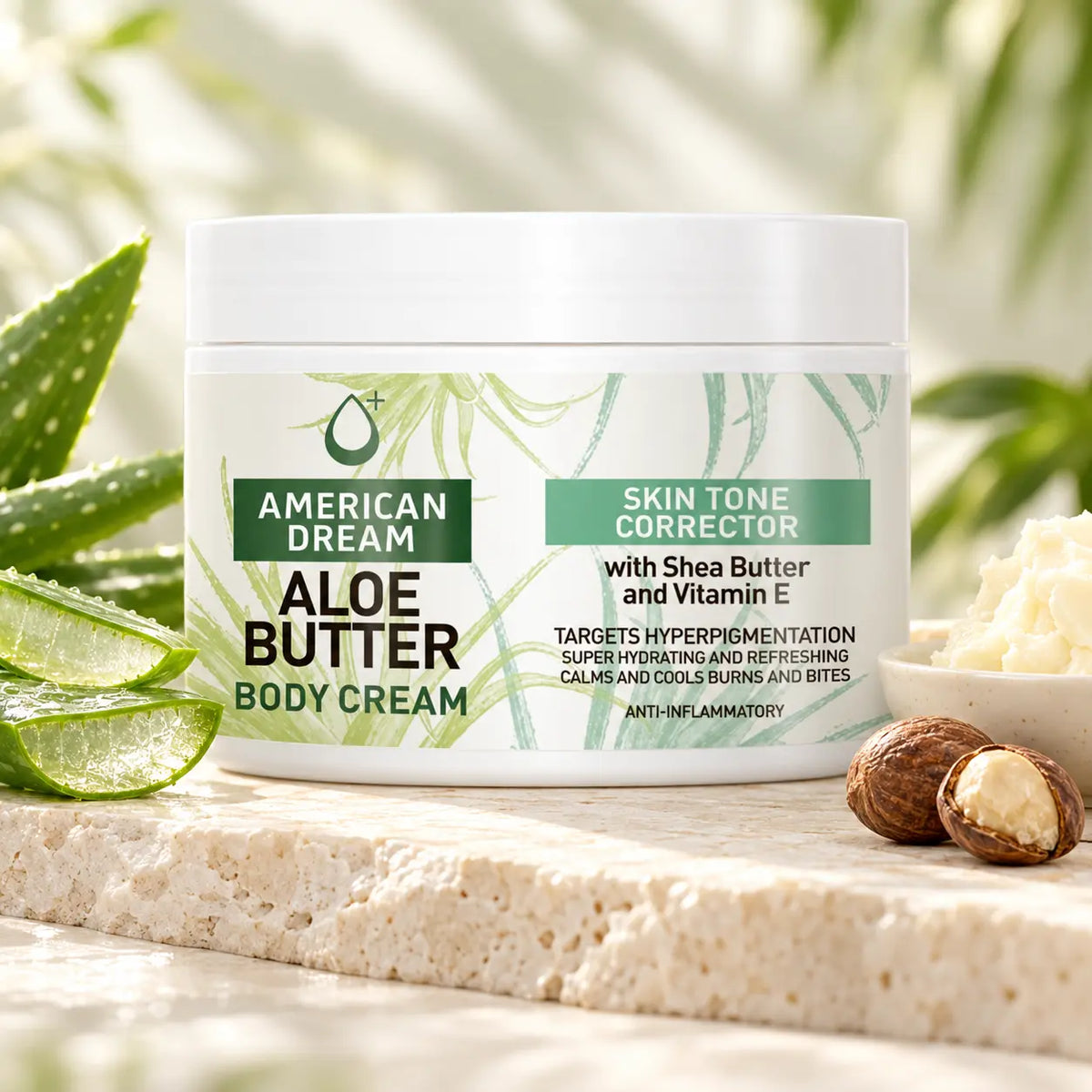 Crème Corps American Dream Aloe Butter Karité & Vitamine E — 500 ml