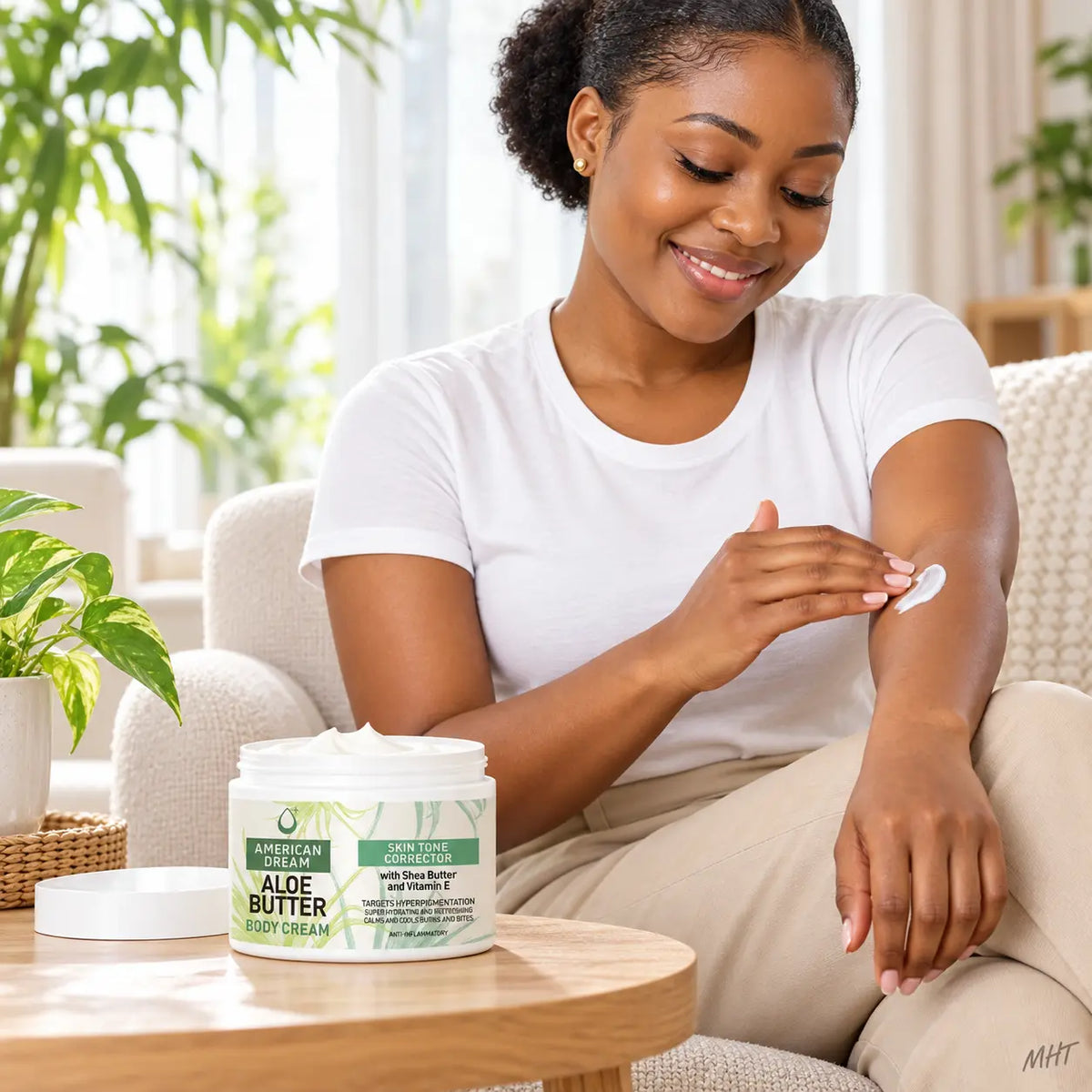 Crème Corps American Dream Aloe Butter Karité & Vitamine E — 500 ml