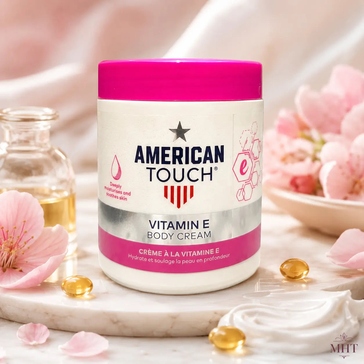 Crème Corps American Touch Vitamine E — 300 ml