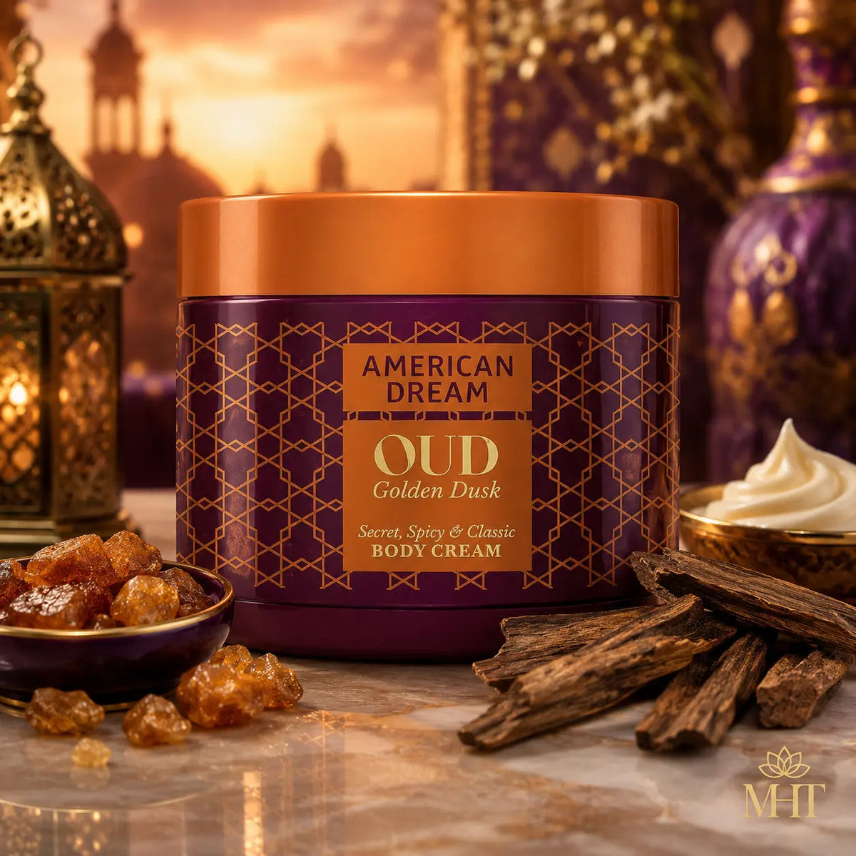 Crème Corps Parfumée American Dream Oud Golden Dusk — 500 ml