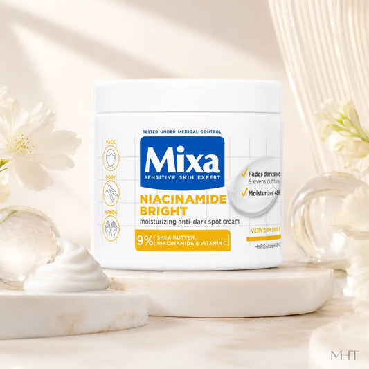 Crème Éclat Mixa Niacinamide Bright Karité & Vitamine C — 400 ml