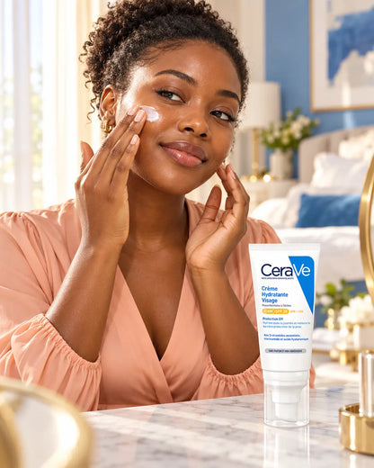 Crème Hydratante Visage CeraVe AM SPF 30 — Peaux Normales à Sèches — 52 ml