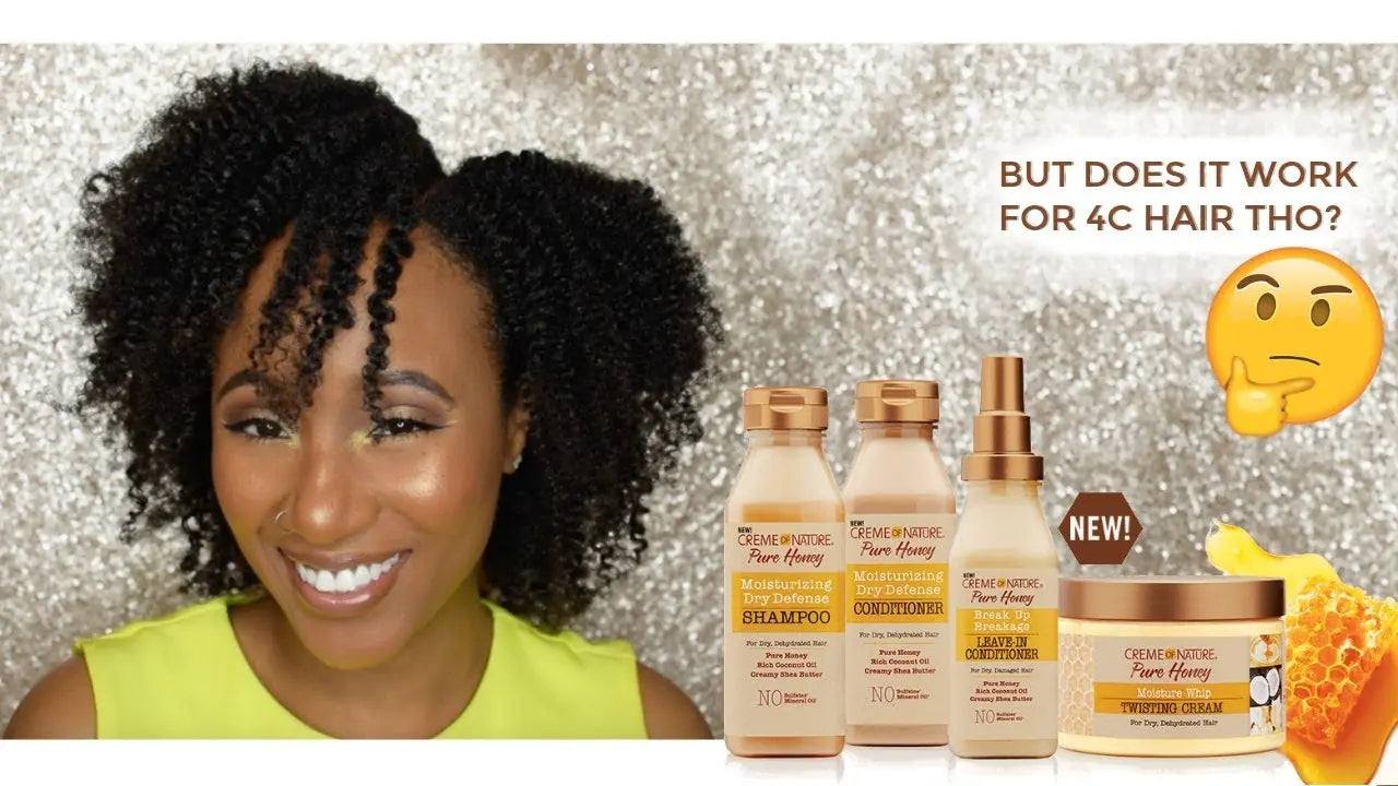 Crème Hydratante pour cheveux bouclés - Creme of Nature Pure Honey 326G CREME OF NATURE