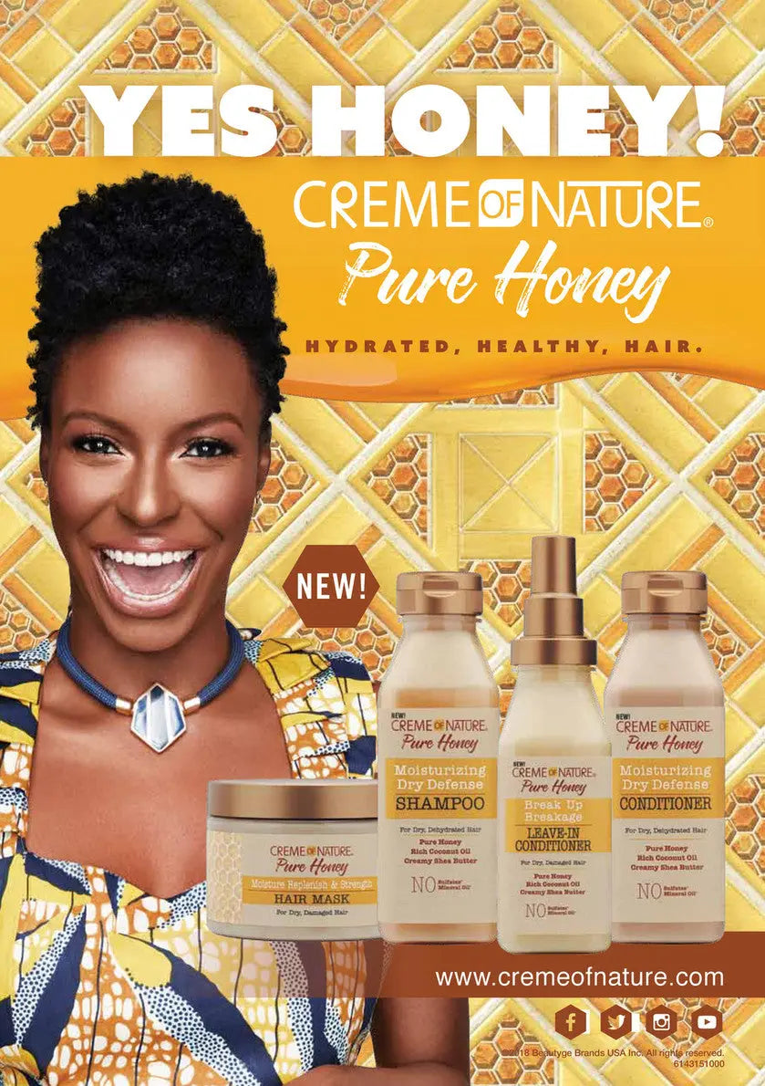 Creme Of Nature Lotion texturisante spéciale boucles PURE HONEY 355ml CREME OF NATURE