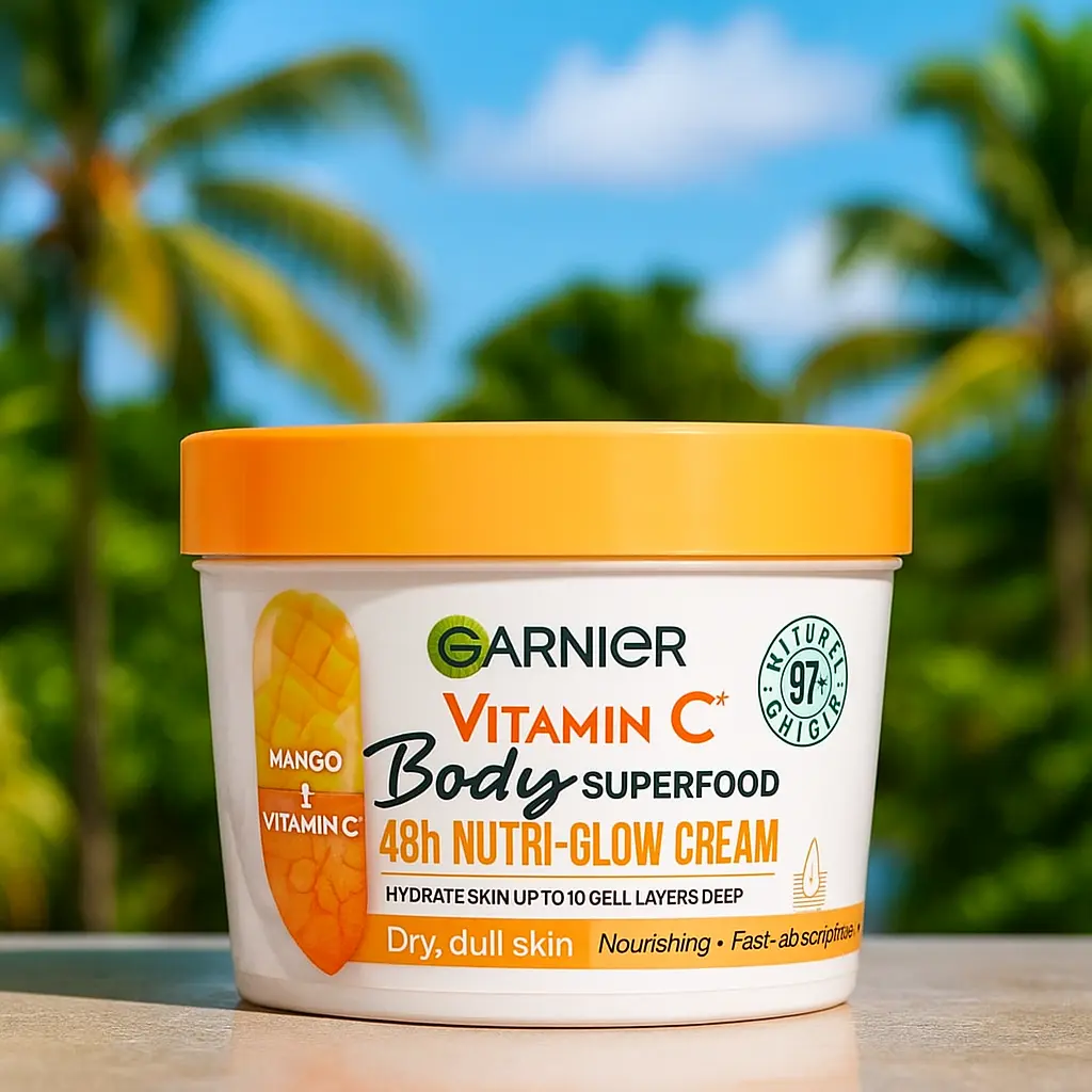 Crème corporelle hydratante à la mangue + vitamine C 300 ml GARNIER