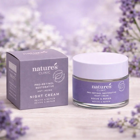 Crème de Nuit Nature's Clinic Rose & Acide Hyaluronique — 50 ml