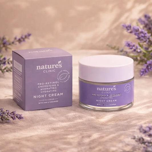 Crème de Nuit Nature's Clinic Rose & Acide Hyaluronique — 50 ml