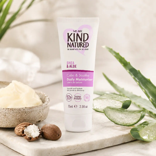 Crème hydratante visage Kind Natured karité & aloe apaisante — 75 ml