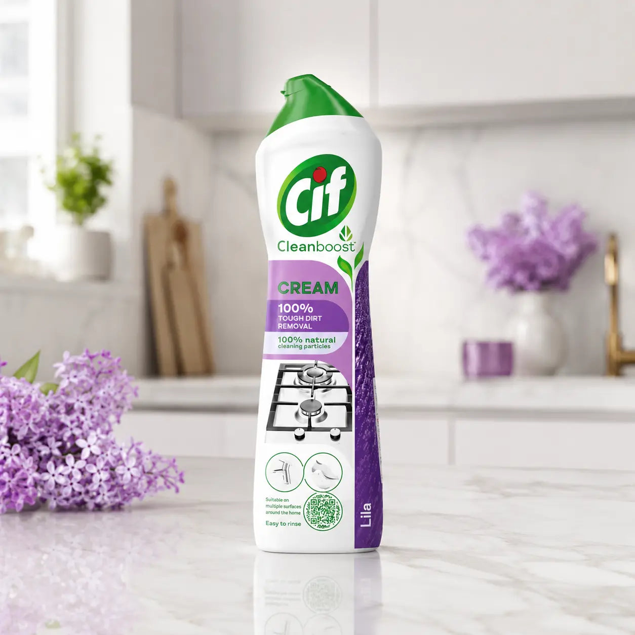Crème nettoyante abrasive Cif Cleanboost Lila — 500 ml