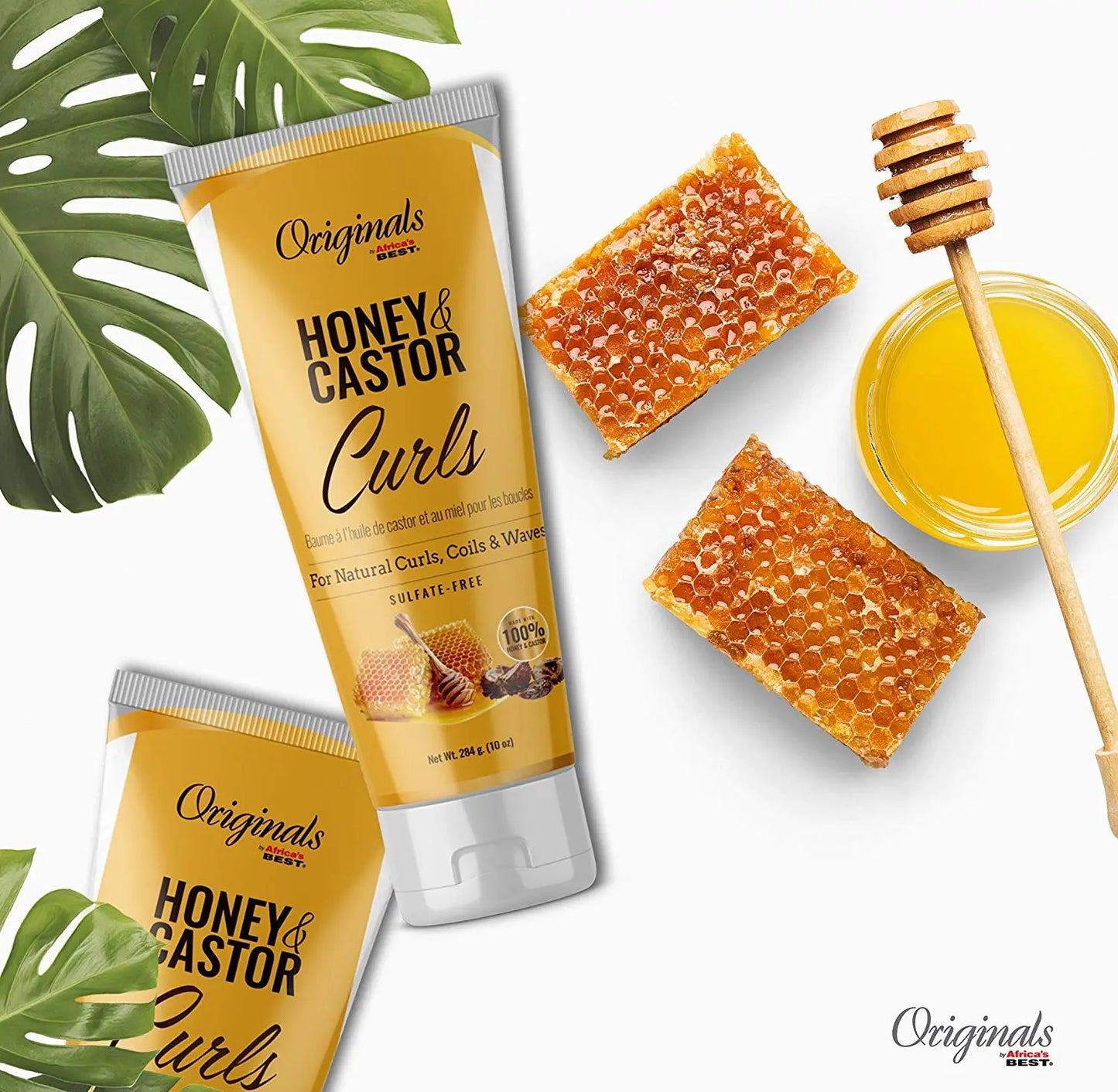 Crème pour boucles MIEL & RICIN 284g (Curls) 284 g AFRICA'S BEST