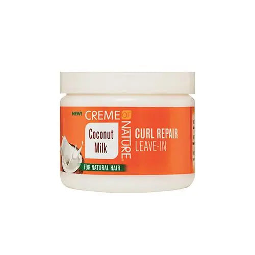 Crème sans rinçage réparation boucles COCONUT MILK 326g (Curl Repair Leave in) CREME OF NATURE