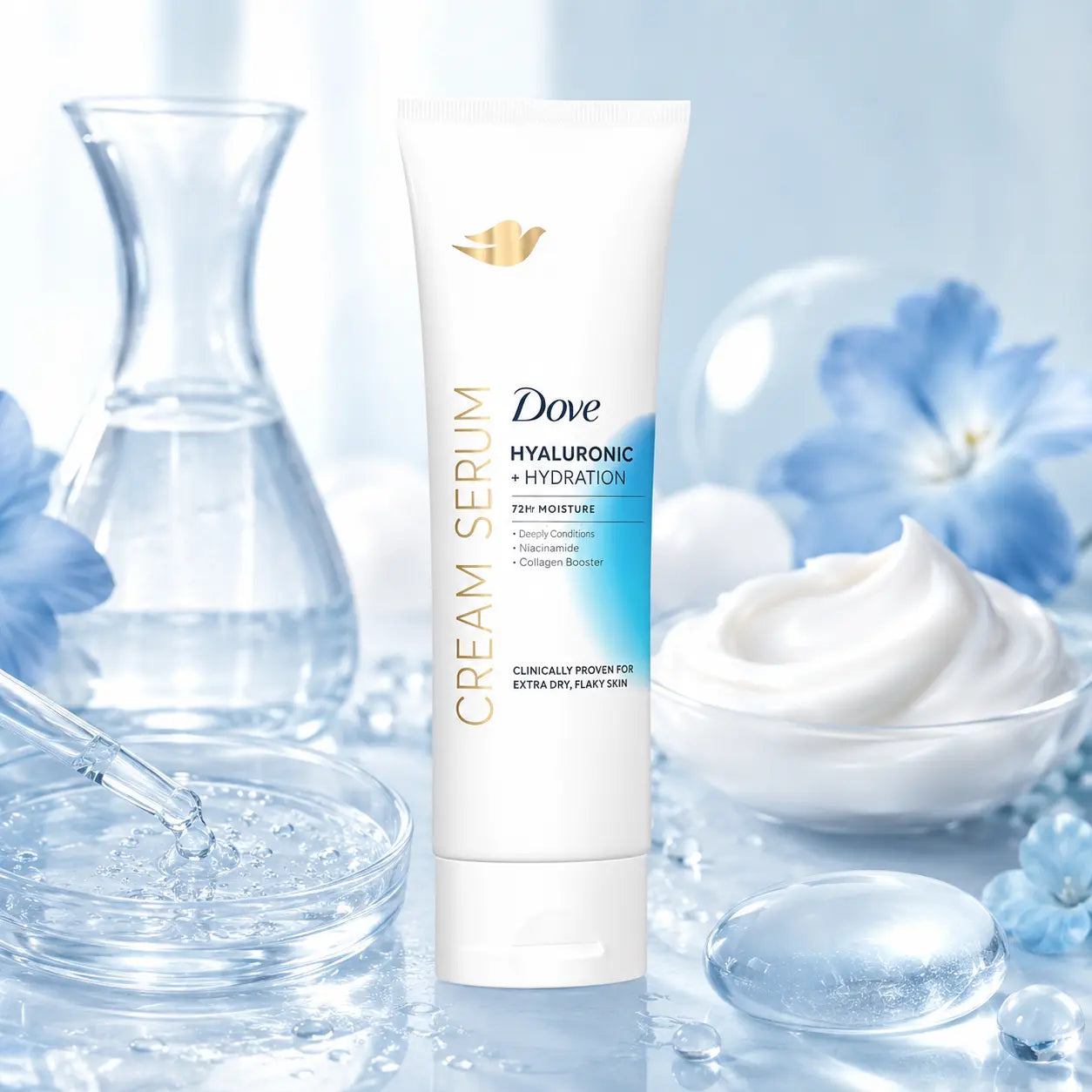 Crème sérum corps Dove hyaluronique hydratation intense — 237 ml