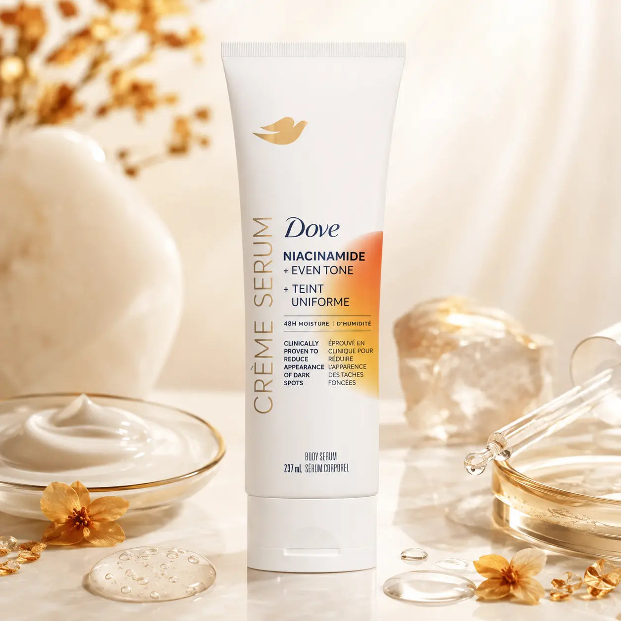 Crème sérum corps Dove niacinamide teint uniforme — 237 ml