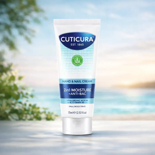 Crème Mains & Ongles Cuticura 2-en-1 Hydratante & Antibactérienne — 75 ml