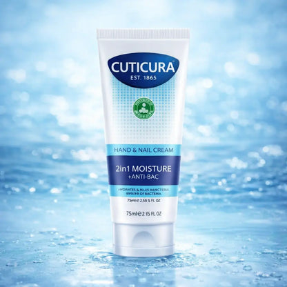 Crème Mains & Ongles Cuticura 2-en-1 Hydratante & Antibactérienne — 75 ml