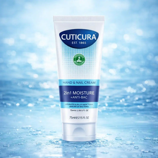 Crème Mains & Ongles Cuticura 2-en-1 Hydratante & Antibactérienne — 75 ml