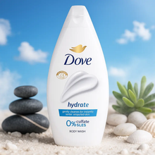 Charger l&#39;image dans la galerie, DOVE Hydrate Gel Douche 0 % Sulfate Sles Pour Une Peau Plus Douce &amp; Plus Lisse 450ml DOVE
