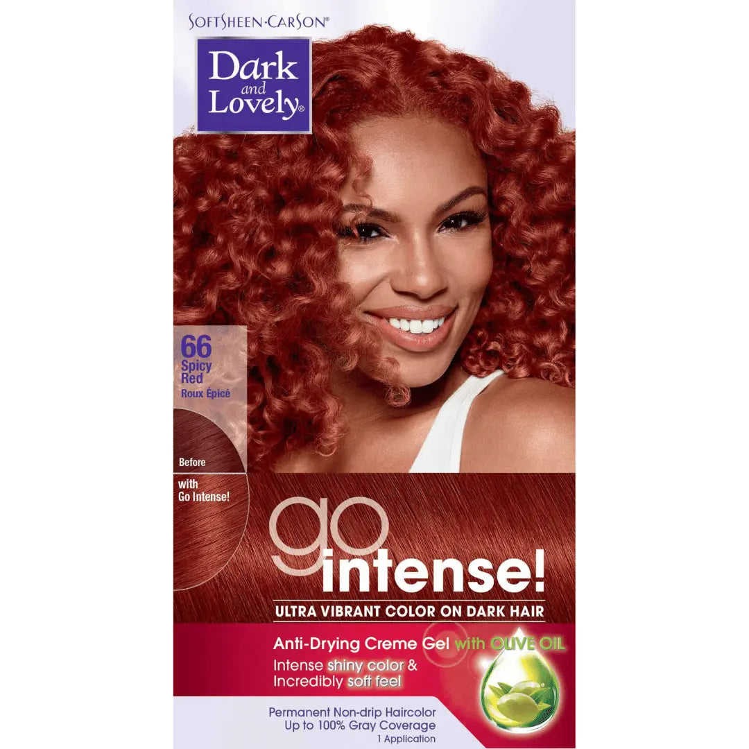 Dark and Lovely Go Intense!  Couleur des cheveux n ° 66, rouge épicé DARK & LOVELY