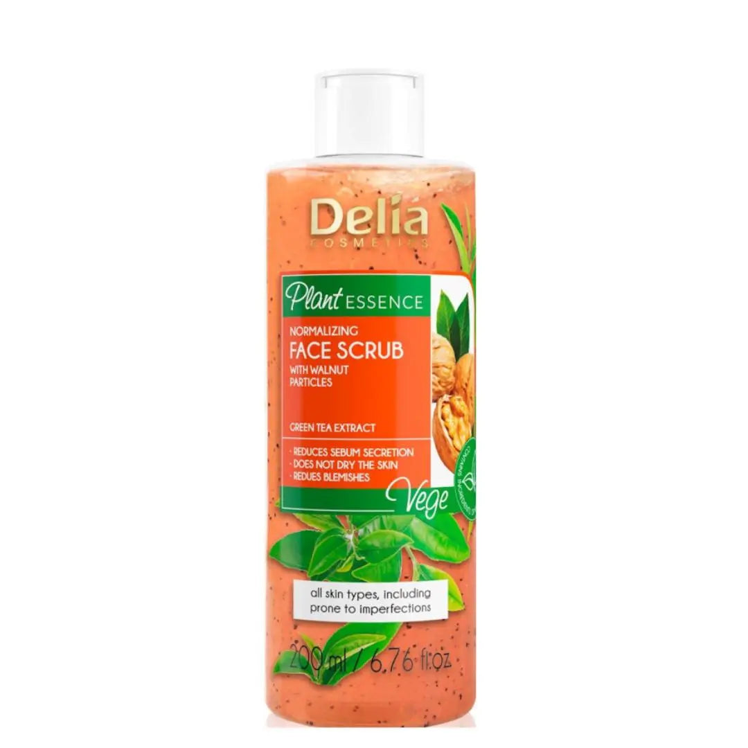 Delia Plant Essence Gommage Visage Normalisant Aux Particules De Noix 200 Ml Dalia