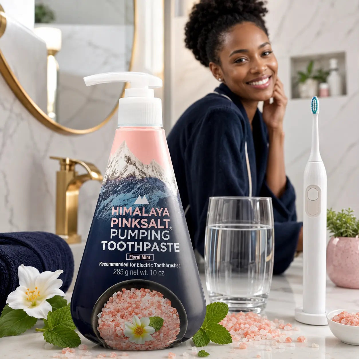 Dentifrice Himalaya Pinksalt Pumping Floral Mint — 285 g
