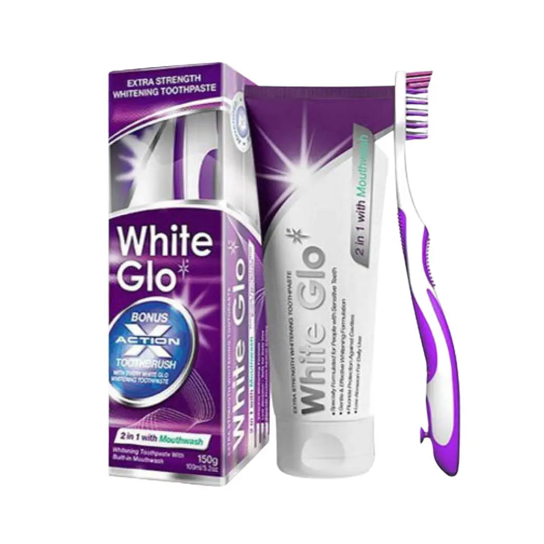 Dentifrice blanchissant White Glo 2in1 150 g WHITE GLO