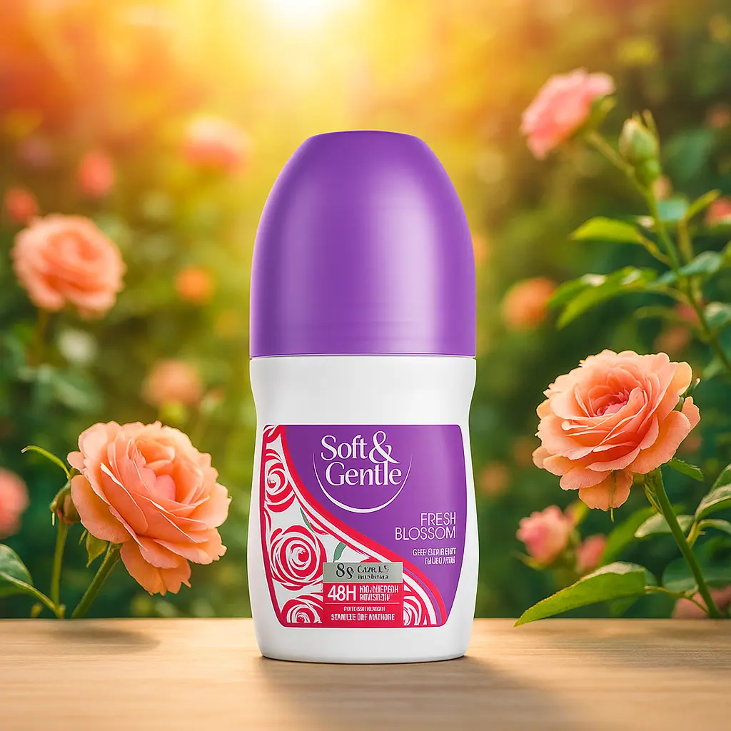 Déodorant anti-transpirant Fresh Blossom Rose sauvage et vanille 50 ml SOFT & GENTLE