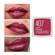 Charger l&#39;image dans la galerie, Maybelline Color Sensational Rouge à Lèvres Crème 407 Lust Affair
