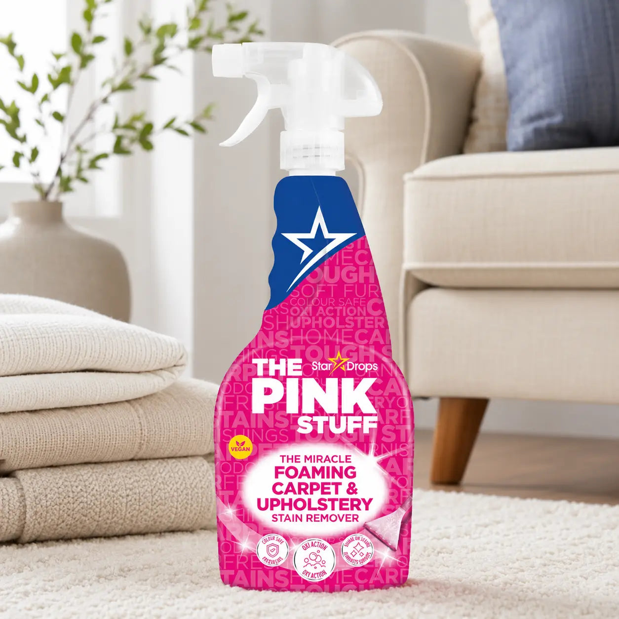 Détachant Moquette & Tissus The Pink Stuff Foaming Carpet & Upholstery — 500 ml