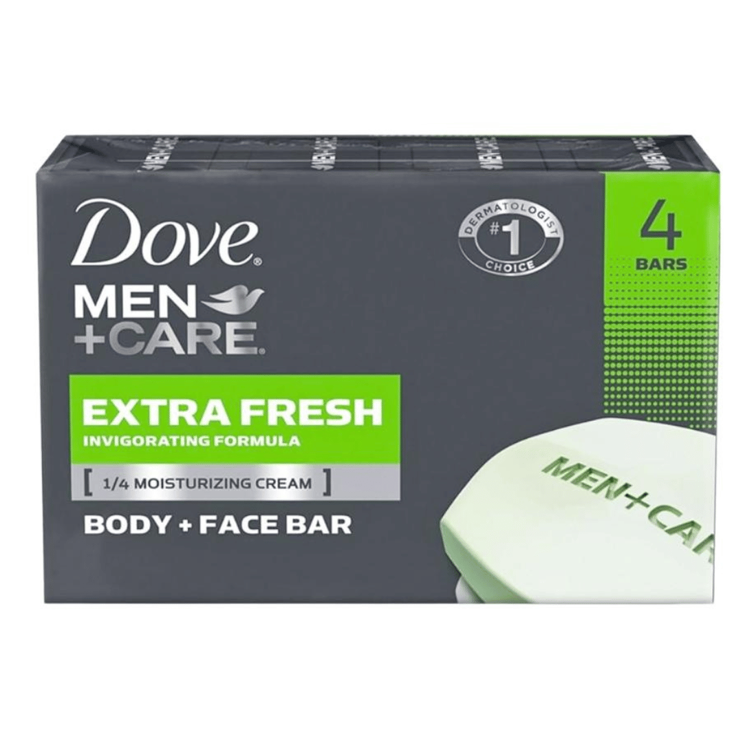 Dove 4pack Men+Care Barre Extra Fraîche Visage et Corps 400 g DOVE