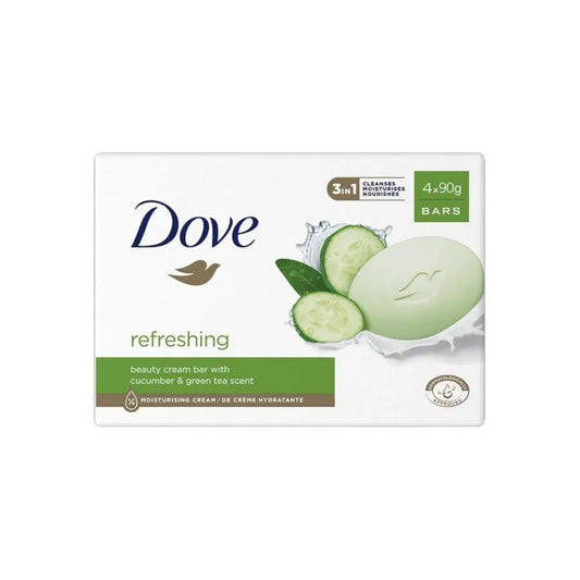 Dove Fresh Touch Beauty Cream Soap Bar - 4 Bars (4 x 90g) DOVE