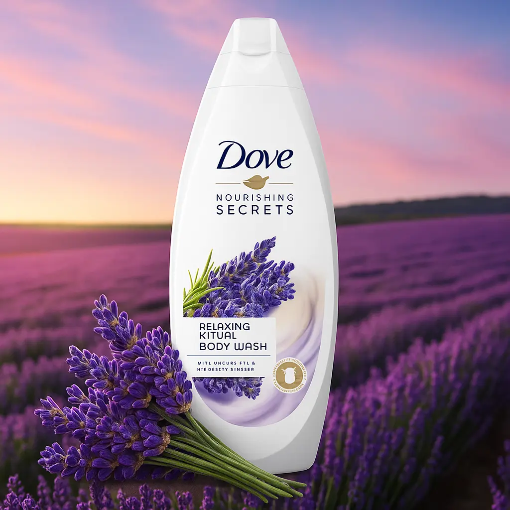 Dove Gel douche Relaxant a base de lavande et extrait de romarin 500 ML DOVE
