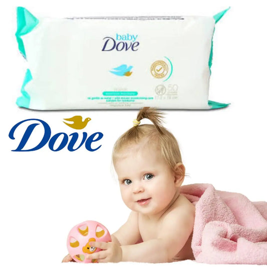Dove Lingettes sans parfum sensitive Moisture 50 feuilles DOVE