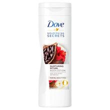 Charger l&#39;image dans la galerie, Dove Nurturing Ritual Lotion pour le corps au beurre de cacao et à l’hibiscus - 400ml DOVE
