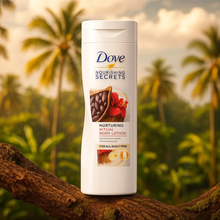 Charger l&#39;image dans la galerie, Dove Nurturing Ritual Lotion pour le corps au beurre de cacao et à l’hibiscus - 400ml DOVE
