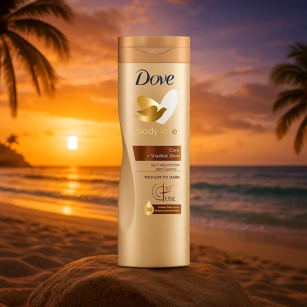 Dove Visibleglow Lotion autobronzante Medium à Foncé 400 ml DOVE