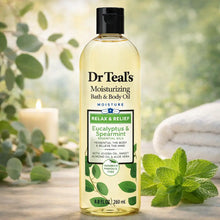 Charger l'image dans la galerie, Dr Teal’s  Huile hydratante relaxante pour le bain et le corps 260 ML