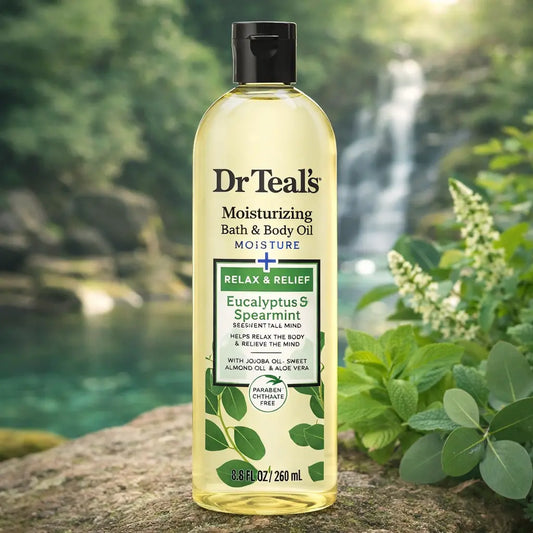 Huile Bain & Corps Dr Teal's Eucalyptus & Menthe Verte — 260 ml