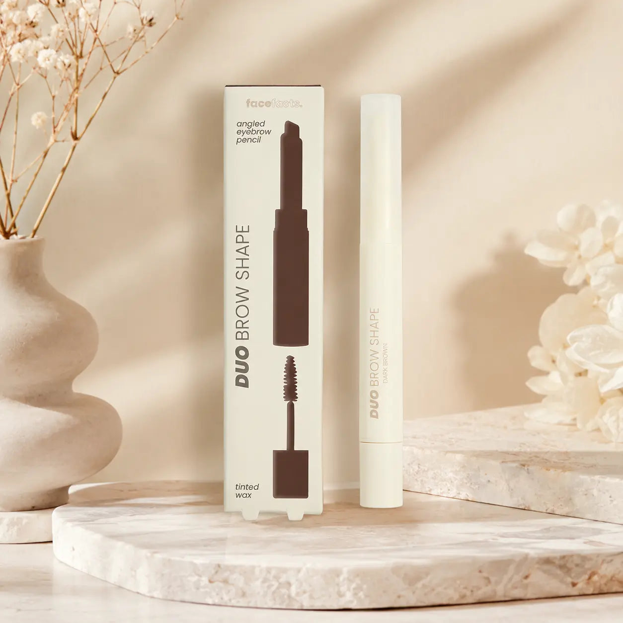 Duo Sourcils Face Facts Brow Shape Brun Foncé — 2 ml