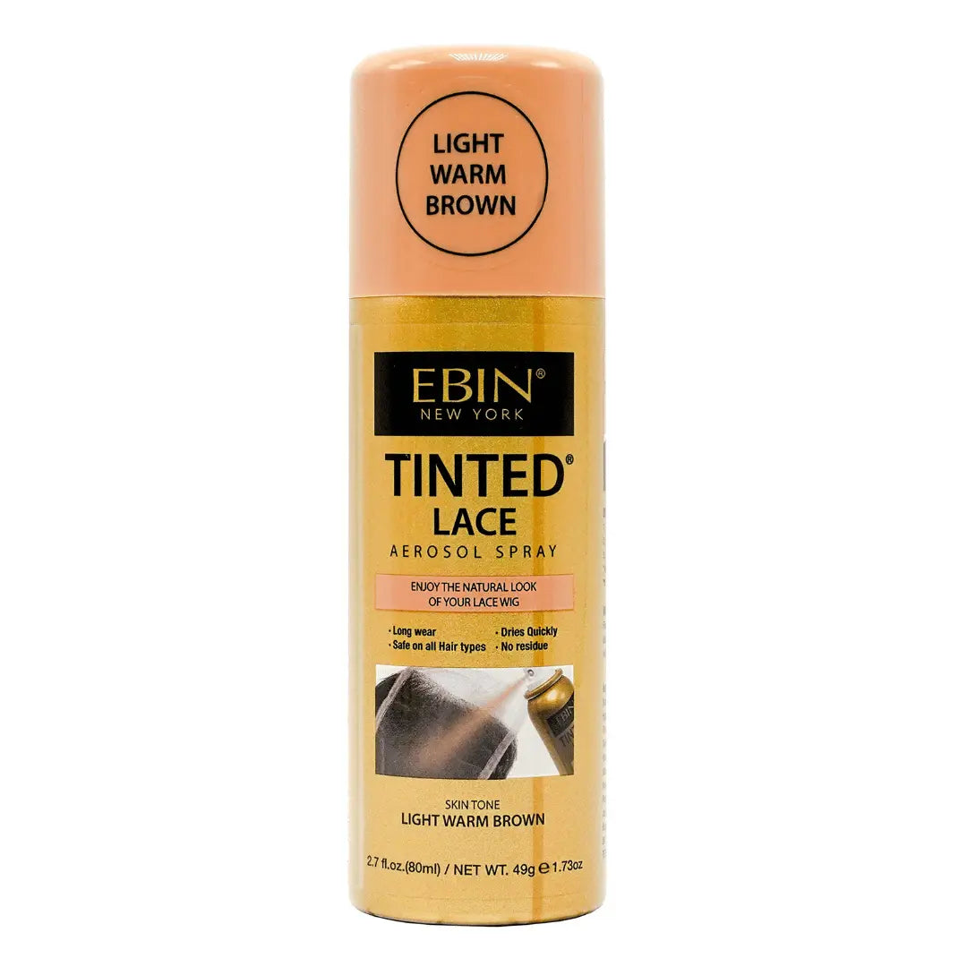 EBIN NEW YORK Spray aérosol pour dentelle teintée (Brun clair et chaud) Ebin