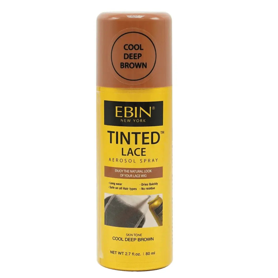 EBIN NEW YORK Spray aérosol pour dentelle teintée (Cool Deep Brown) Ebin